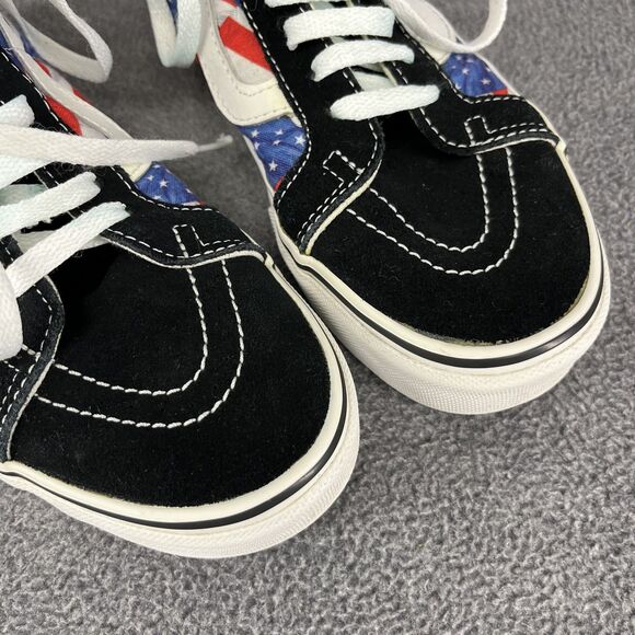 Vans‎ Sk8-Hi Shoes Mens 6.5 Women 8 American Flag Bald Eagle Patriotic High Top - Picture 11 of 16